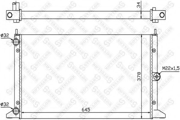 STELLOX 10-26573-SX Радиатор, охлаждение двигателя для VOLKSWAGEN SHARAN (Фольксваген Шаран) STELLOX 10-26573-SX Радиатор, охлаждение двигателя для VOLKSWAGEN SHARAN (Фольксваген Шаран)