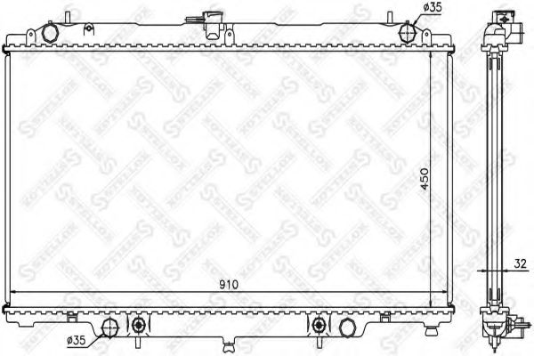 STELLOX 10-26582-SX Радиатор, охлаждение двигателя для NISSAN (Ниссан) STELLOX 10-26582-SX Радиатор, охлаждение двигателя для NISSAN (Ниссан)