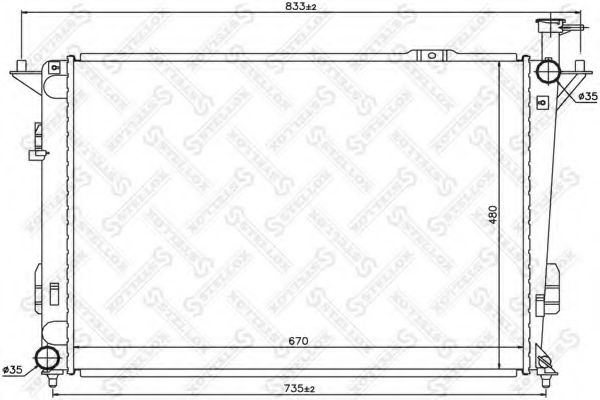 STELLOX 10-26620-SX Радиатор, охлаждение двигателя для HYUNDAI (Хендай) STELLOX 10-26620-SX Радиатор, охлаждение двигателя для HYUNDAI (Хендай)