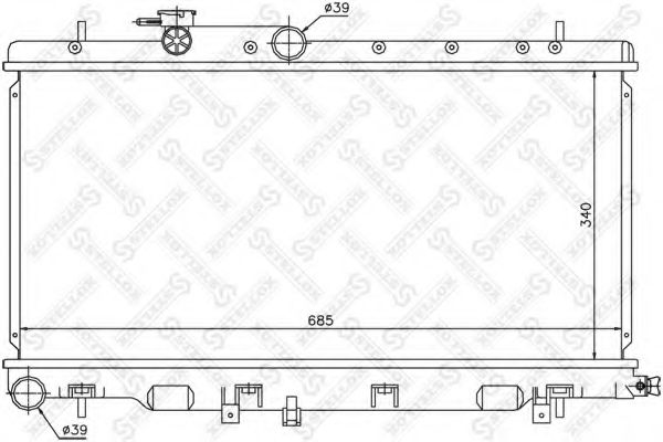 STELLOX 10-26644-SX Радиатор, охлаждение двигателя для SUBARU LIBERTY OUTBACK (Субару Либэртъ аутбэк) STELLOX 10-26644-SX Радиатор, охлаждение двигателя для SUBARU LIBERTY OUTBACK (Субару Либэртъ аутбэк)