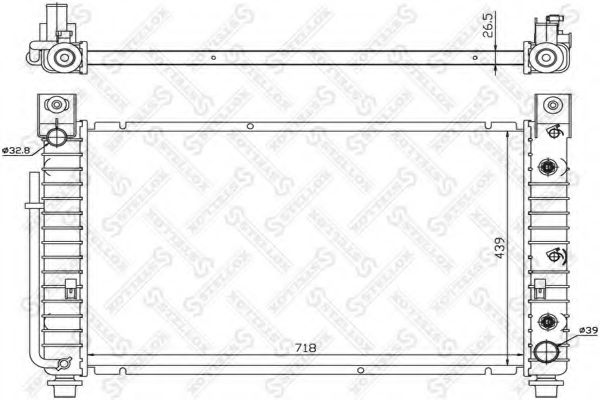 STELLOX 10-26737-SX Радиатор, охлаждение двигателя для CHEVROLET TAHOE (Шевроле Тахоэ) STELLOX 10-26737-SX Радиатор, охлаждение двигателя для CHEVROLET TAHOE (Шевроле Тахоэ)