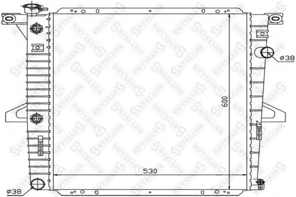 STELLOX 10-26739-SX Радиатор, охлаждение двигателя для FORD-USA (Форд-уса) STELLOX 10-26739-SX Радиатор, охлаждение двигателя для FORD-USA (Форд-уса)