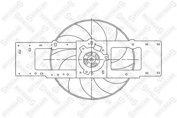 STELLOX 29-99273-SX Вентилятор, охлаждение двигателя для RENAULT MEGANE I (Рено Меган 1) STELLOX 29-99273-SX Вентилятор, охлаждение двигателя для RENAULT MEGANE I (Рено Меган 1)