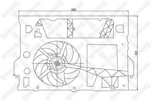 STELLOX 29-99289-SX Вентилятор, охлаждение двигателя для OPEL ARENA (Опель Арэна) STELLOX 29-99289-SX Вентилятор, охлаждение двигателя для OPEL ARENA (Опель Арэна)