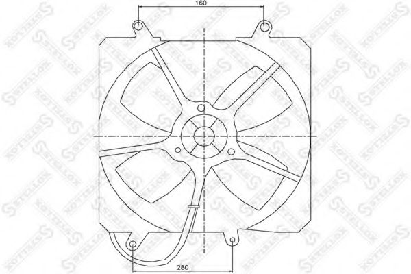 STELLOX 29-99298-SX Вентилятор, охлаждение двигателя для TOYOTA COROLLA (Тойота/тоета Cоролла) STELLOX 29-99298-SX Вентилятор, охлаждение двигателя для TOYOTA COROLLA (Тойота/тоета Cоролла)