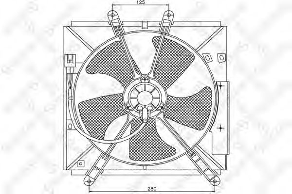STELLOX 29-99343-SX Вентилятор, охлаждение двигателя для TOYOTA COROLLA (Тойота/тоета Cоролла) STELLOX 29-99343-SX Вентилятор, охлаждение двигателя для TOYOTA COROLLA (Тойота/тоета Cоролла)