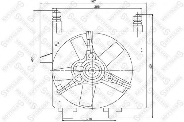 STELLOX 29-99348-SX Вентилятор, охлаждение двигателя для FORD FIESTA (Форд Фиэста) STELLOX 29-99348-SX Вентилятор, охлаждение двигателя для FORD FIESTA (Форд Фиэста)