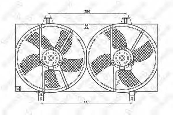 STELLOX 29-99351-SX Вентилятор, охлаждение двигателя для NISSAN (Ниссан) STELLOX 29-99351-SX Вентилятор, охлаждение двигателя для NISSAN (Ниссан)