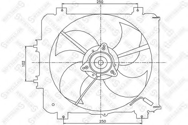 STELLOX 29-99422-SX Вентилятор, охлаждение двигателя для HONDA HR-V (Хонда Хр-v) STELLOX 29-99422-SX Вентилятор, охлаждение двигателя для HONDA HR-V (Хонда Хр-v)