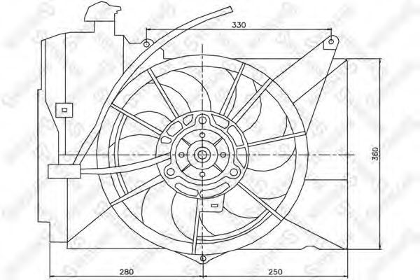STELLOX 29-99436-SX Вентилятор, охлаждение двигателя для TOYOTA YARIS VERSO (Тойота/тоета Ярис версо) STELLOX 29-99436-SX Вентилятор, охлаждение двигателя для TOYOTA YARIS VERSO (Тойота/тоета Ярис версо)