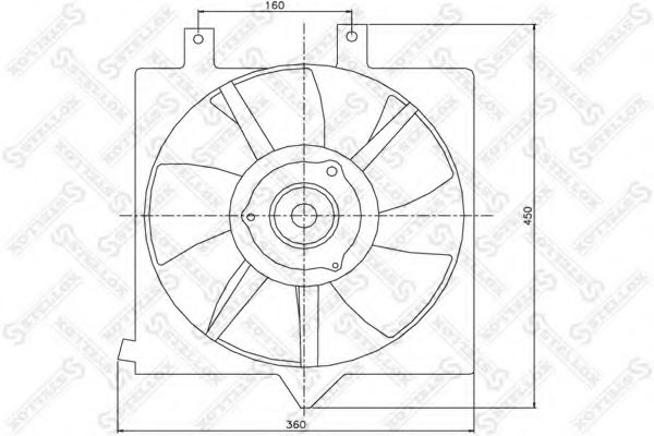 STELLOX 29-99451-SX Вентилятор, охлаждение двигателя для NISSAN PRIMERA (Ниссан Примера) STELLOX 29-99451-SX Вентилятор, охлаждение двигателя для NISSAN PRIMERA (Ниссан Примера)