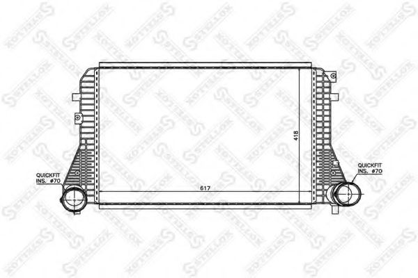 STELLOX 10-40038-SX Интеркулер для VOLKSWAGEN SCIROCCO (Фольксваген Сcироccо) STELLOX 10-40038-SX Интеркулер для VOLKSWAGEN SCIROCCO (Фольксваген Сcироccо)