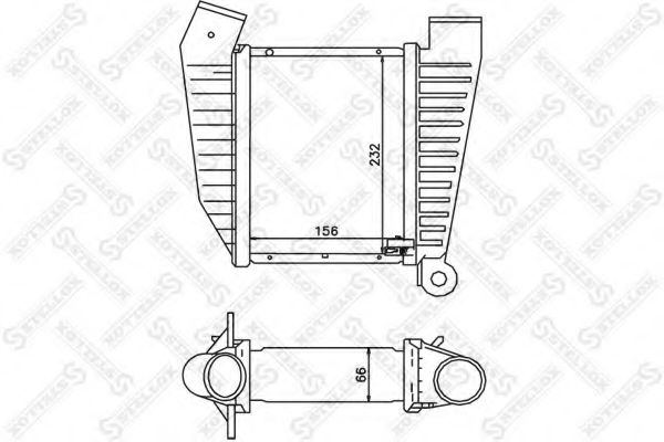 STELLOX 10-40060-SX Интеркулер для OPEL OMEGA A (Опель Омэга а) STELLOX 10-40060-SX Интеркулер для OPEL OMEGA A (Опель Омэга а)