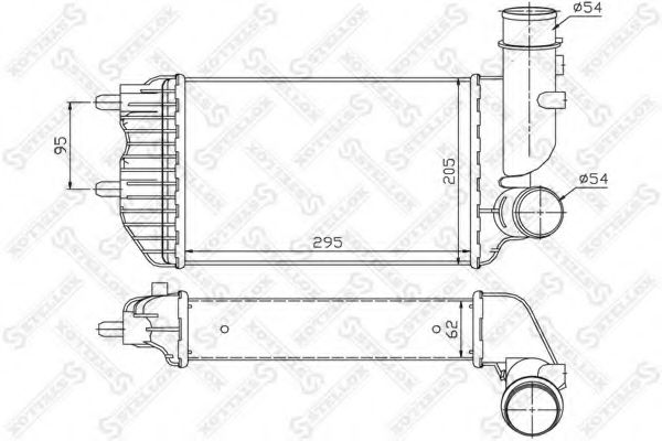 STELLOX 10-40080-SX Интеркулер для CITROëN (Cитроëн) STELLOX 10-40080-SX Интеркулер для CITROëN (Cитроëн)