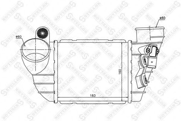 STELLOX 10-40112-SX Интеркулер для AUDI TT (Ауди Тт) STELLOX 10-40112-SX Интеркулер для AUDI TT (Ауди Тт)
