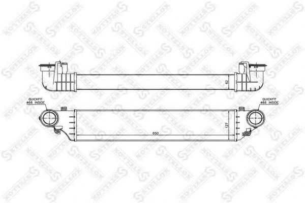 STELLOX 10-40135-SX Интеркулер для MERCEDES-BENZ C-CLASS COUPE (Мэрcэдэс-бэнз С класс cоупэ) STELLOX 10-40135-SX Интеркулер для MERCEDES-BENZ C-CLASS COUPE (Мэрcэдэс-бэнз С класс cоупэ)