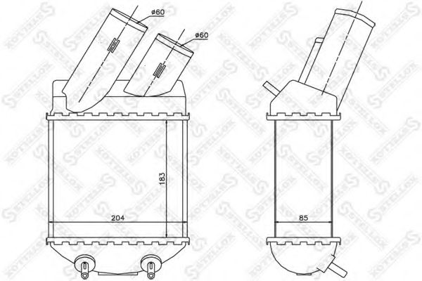 STELLOX 10-40149-SX Интеркулер для DACIA SANDERO (Дача Сандэро) STELLOX 10-40149-SX Интеркулер для DACIA SANDERO (Дача Сандэро)