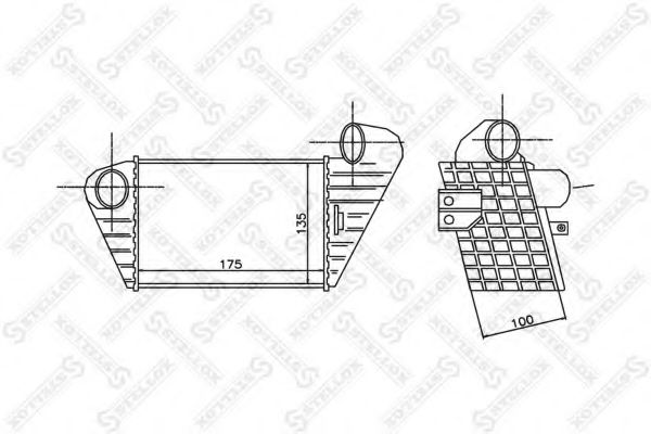STELLOX 10-40156-SX Интеркулер для SEAT TOLEDO (Сеат Толэдо) STELLOX 10-40156-SX Интеркулер для SEAT TOLEDO (Сеат Толэдо)