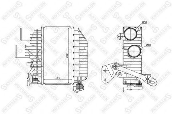 STELLOX 10-40159-SX Интеркулер для TOYOTA PICNIC (Тойота/тоета Пикник) STELLOX 10-40159-SX Интеркулер для TOYOTA PICNIC (Тойота/тоета Пикник)