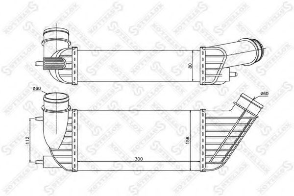 STELLOX 10-40176-SX Интеркулер для FIAT (Фиат) STELLOX 10-40176-SX Интеркулер для FIAT (Фиат)
