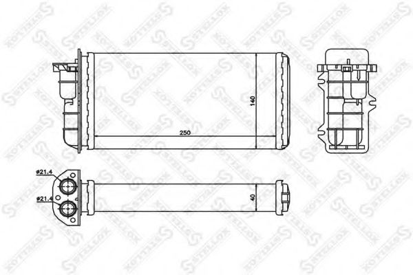 STELLOX 10-35008-SX Теплообменник, отопление салона для FIAT RITMO III (Фиат Ритмо 3) STELLOX 10-35008-SX Теплообменник, отопление салона для FIAT RITMO III (Фиат Ритмо 3)