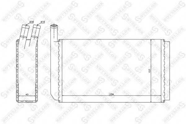STELLOX 10-35018-SX Теплообменник, отопление салона для VOLKSWAGEN JETTA (Фольксваген Жэтта) STELLOX 10-35018-SX Теплообменник, отопление салона для VOLKSWAGEN JETTA (Фольксваген Жэтта)