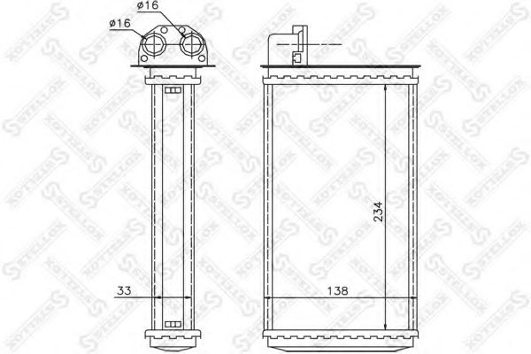 STELLOX 10-35059-SX Теплообменник, отопление салона для PEUGEOT 205 II (Пежо 205 2) STELLOX 10-35059-SX Теплообменник, отопление салона для PEUGEOT 205 II (Пежо 205 2)