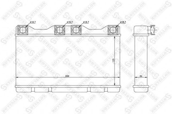 STELLOX 10-35068-SX Теплообменник, отопление салона для BMW 7 (Бмв 7) STELLOX 10-35068-SX Теплообменник, отопление салона для BMW 7 (Бмв 7)