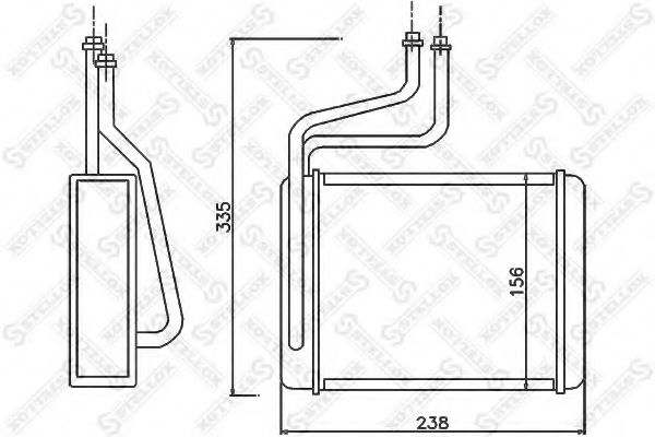 STELLOX 10-35070-SX Теплообменник, отопление салона для FORD MONDEO (Форд Мондэо) STELLOX 10-35070-SX Теплообменник, отопление салона для FORD MONDEO (Форд Мондэо)