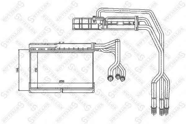 STELLOX 10-35073-SX Теплообменник, отопление салона для BMW 7 (Бмв 7) STELLOX 10-35073-SX Теплообменник, отопление салона для BMW 7 (Бмв 7)