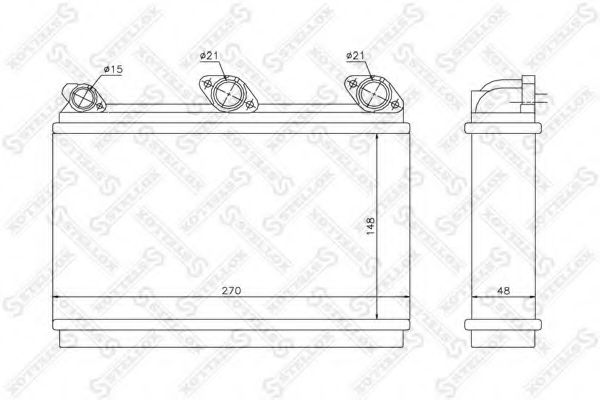 STELLOX 10-35080-SX Теплообменник, отопление салона для BMW 7 (Бмв 7) STELLOX 10-35080-SX Теплообменник, отопление салона для BMW 7 (Бмв 7)
