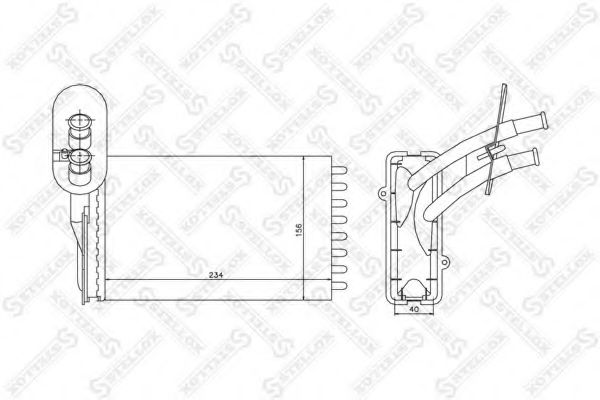 STELLOX 10-35116-SX Теплообменник, отопление салона для VOLKSWAGEN JETTA (Фольксваген Жэтта) STELLOX 10-35116-SX Теплообменник, отопление салона для VOLKSWAGEN JETTA (Фольксваген Жэтта)