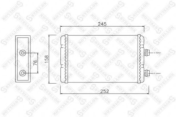 STELLOX 10-35118-SX Теплообменник, отопление салона для FIAT (Фиат) STELLOX 10-35118-SX Теплообменник, отопление салона для FIAT (Фиат)