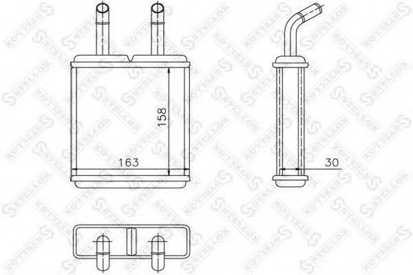 STELLOX 10-35133-SX Теплообменник, отопление салона для HYUNDAI EXCEL (Хендай Эxcэл) STELLOX 10-35133-SX Теплообменник, отопление салона для HYUNDAI EXCEL (Хендай Эxcэл)