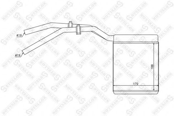 STELLOX 10-35137-SX Теплообменник, отопление салона для MAZDA (Мазда) STELLOX 10-35137-SX Теплообменник, отопление салона для MAZDA (Мазда)