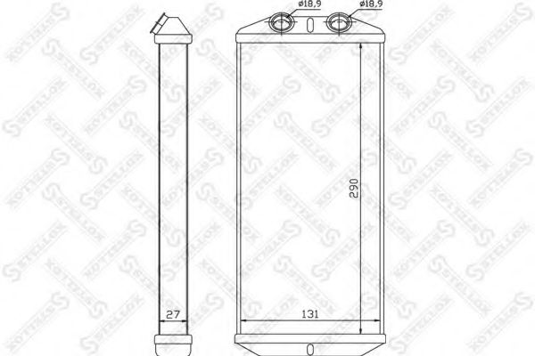 STELLOX 10-35140-SX Теплообменник, отопление салона для PEUGEOT 407 (Пежо 407) STELLOX 10-35140-SX Теплообменник, отопление салона для PEUGEOT 407 (Пежо 407)