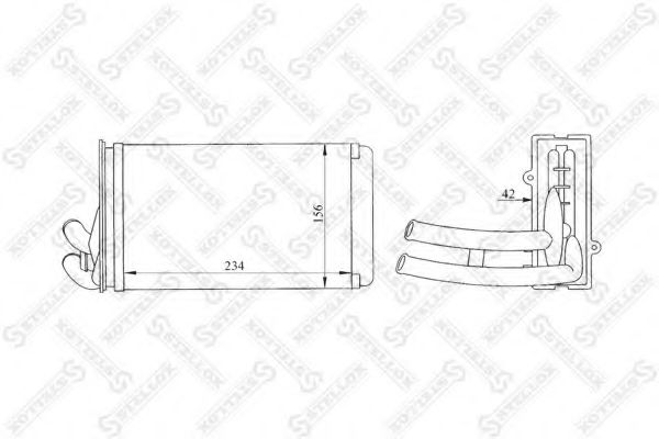 STELLOX 10-35150-SX Теплообменник, отопление салона для AUDI 90 (Ауди 90) STELLOX 10-35150-SX Теплообменник, отопление салона для AUDI 90 (Ауди 90)