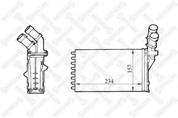 STELLOX 10-35158-SX Теплообменник, отопление салона для PEUGEOT (Пежо) STELLOX 10-35158-SX Теплообменник, отопление салона для PEUGEOT (Пежо)