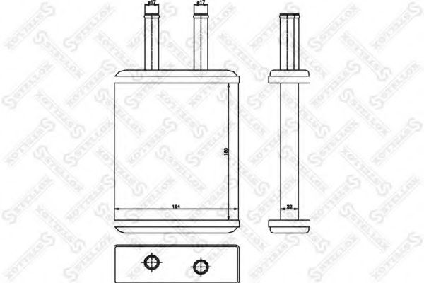 STELLOX 10-35226-SX Теплообменник, отопление салона для KIA MENTOR (Киа Мэнтор) STELLOX 10-35226-SX Теплообменник, отопление салона для KIA MENTOR (Киа Мэнтор)