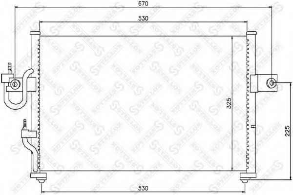 STELLOX 10-45098-SX Конденсатор, кондиционер для HYUNDAI EXCEL (Хендай Эxcэл) STELLOX 10-45098-SX Конденсатор, кондиционер для HYUNDAI EXCEL (Хендай Эxcэл)