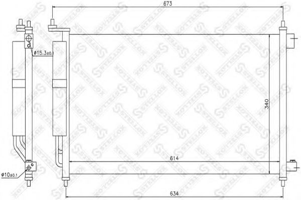 STELLOX 10-45224-SX Конденсатор, кондиционер для NISSAN MARCH III (Ниссан Марч 3) STELLOX 10-45224-SX Конденсатор, кондиционер для NISSAN MARCH III (Ниссан Марч 3)