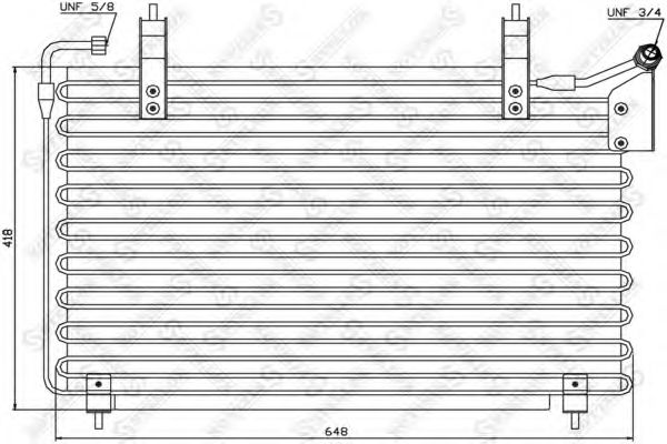 STELLOX 10-45243-SX Конденсатор, кондиционер для JAGUAR VANDEN PLAS (Ягуар Vандэн плас) STELLOX 10-45243-SX Конденсатор, кондиционер для JAGUAR VANDEN PLAS (Ягуар Vандэн плас)