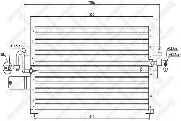 STELLOX 10-45319-SX Конденсатор, кондиционер для NISSAN PRIMERA (Ниссан Примера) STELLOX 10-45319-SX Конденсатор, кондиционер для NISSAN PRIMERA (Ниссан Примера)