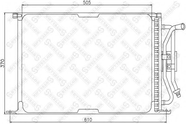 STELLOX 10-45343-SX Конденсатор, кондиционер для FORD FIESTA (Форд Фиэста) STELLOX 10-45343-SX Конденсатор, кондиционер для FORD FIESTA (Форд Фиэста)