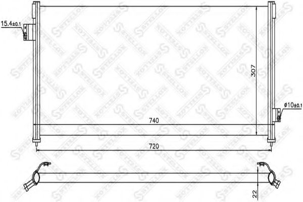 STELLOX 10-45359-SX Конденсатор, кондиционер для SUBARU LEGACY II (Субару Легаси 2) STELLOX 10-45359-SX Конденсатор, кондиционер для SUBARU LEGACY II (Субару Легаси 2)