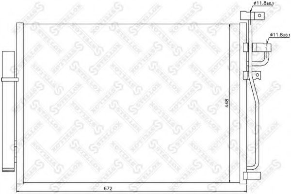 STELLOX 10-45380-SX Конденсатор, кондиционер для CHEVROLET CAPTIVA (Шевроле Каптива) STELLOX 10-45380-SX Конденсатор, кондиционер для CHEVROLET CAPTIVA (Шевроле Каптива)