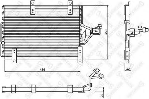 STELLOX 10-45388-SX Конденсатор, кондиционер для FIAT TEMPRA (Фиат Тэмпра) STELLOX 10-45388-SX Конденсатор, кондиционер для FIAT TEMPRA (Фиат Тэмпра)