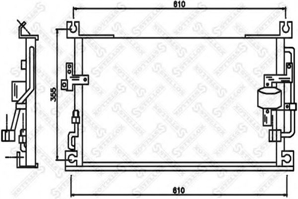 STELLOX 10-45604-SX Конденсатор, кондиционер для MITSUBISHI COLT/RODEO (Митсубиши/митсубиси Cолт/родэо) STELLOX 10-45604-SX Конденсатор, кондиционер для MITSUBISHI COLT/RODEO (Митсубиши/митсубиси Cолт/родэо)