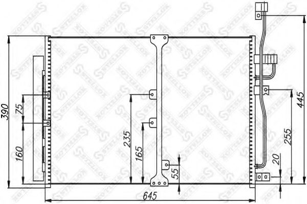 STELLOX 10-45608-SX Конденсатор, кондиционер для CHEVROLET CAPTIVA (Шевроле Каптива) STELLOX 10-45608-SX Конденсатор, кондиционер для CHEVROLET CAPTIVA (Шевроле Каптива)