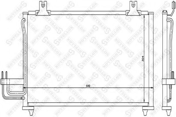 STELLOX 10-45626-SX Конденсатор, кондиционер для KIA MENTOR (Киа Мэнтор) STELLOX 10-45626-SX Конденсатор, кондиционер для KIA MENTOR (Киа Мэнтор)